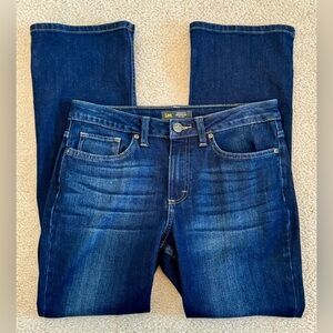 Lee Mid-rise Bootcut Dark Wash Blue Jeans Size 8S